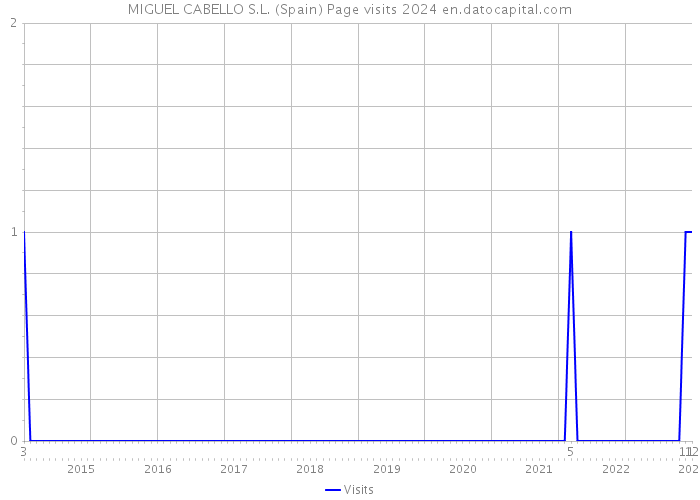 MIGUEL CABELLO S.L. (Spain) Page visits 2024 