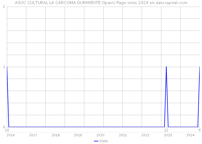 ASOC CULTURAL LA CARCOMA DURMIENTE (Spain) Page visits 2024 