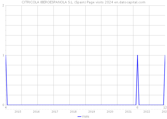 CITRICOLA IBEROESPANOLA S.L. (Spain) Page visits 2024 