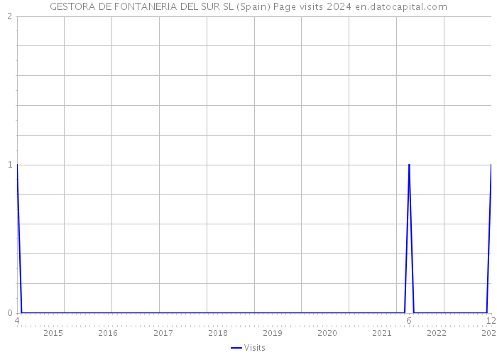 GESTORA DE FONTANERIA DEL SUR SL (Spain) Page visits 2024 