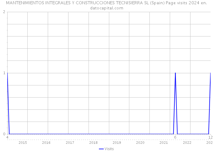 MANTENIMIENTOS INTEGRALES Y CONSTRUCCIONES TECNISIERRA SL (Spain) Page visits 2024 