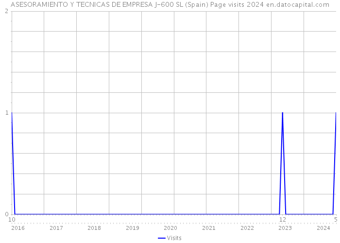 ASESORAMIENTO Y TECNICAS DE EMPRESA J-600 SL (Spain) Page visits 2024 