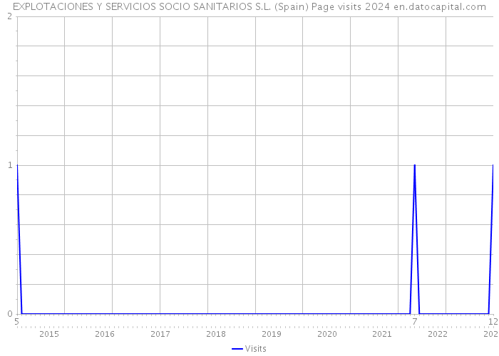 EXPLOTACIONES Y SERVICIOS SOCIO SANITARIOS S.L. (Spain) Page visits 2024 