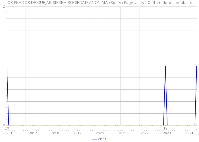 LOS PRADOS DE GUEJAR SIERRA SOCIEDAD ANONIMA (Spain) Page visits 2024 