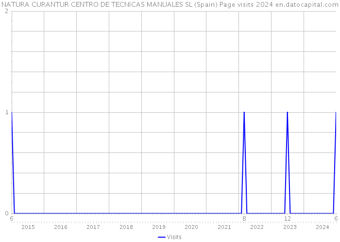NATURA CURANTUR CENTRO DE TECNICAS MANUALES SL (Spain) Page visits 2024 