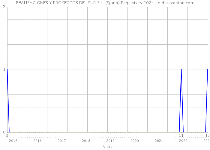 REALIZACIONES Y PROYECTOS DEL SUR S.L. (Spain) Page visits 2024 