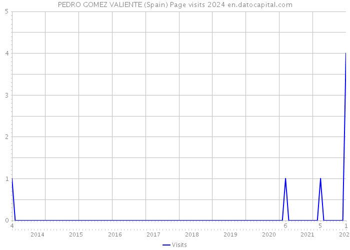 PEDRO GOMEZ VALIENTE (Spain) Page visits 2024 
