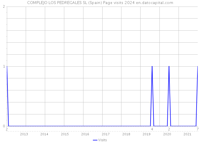 COMPLEJO LOS PEDREGALES SL (Spain) Page visits 2024 