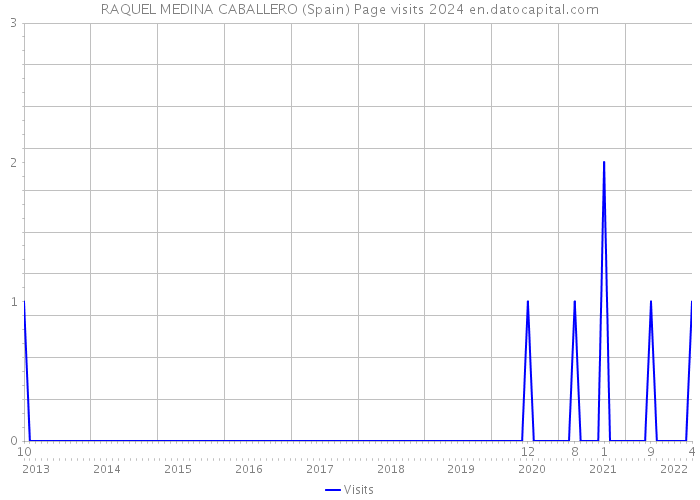 RAQUEL MEDINA CABALLERO (Spain) Page visits 2024 