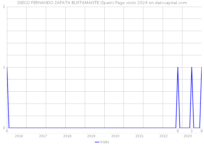DIEGO FERNANDO ZAPATA BUSTAMANTE (Spain) Page visits 2024 