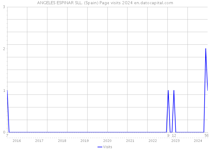 ANGELES ESPINAR SLL. (Spain) Page visits 2024 