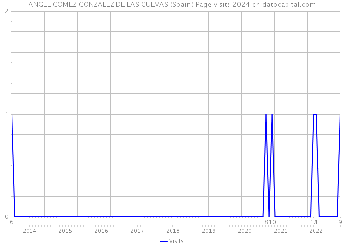 ANGEL GOMEZ GONZALEZ DE LAS CUEVAS (Spain) Page visits 2024 