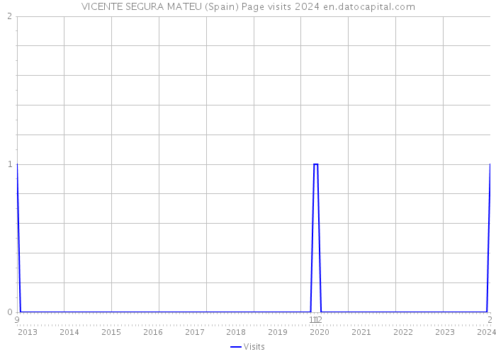 VICENTE SEGURA MATEU (Spain) Page visits 2024 