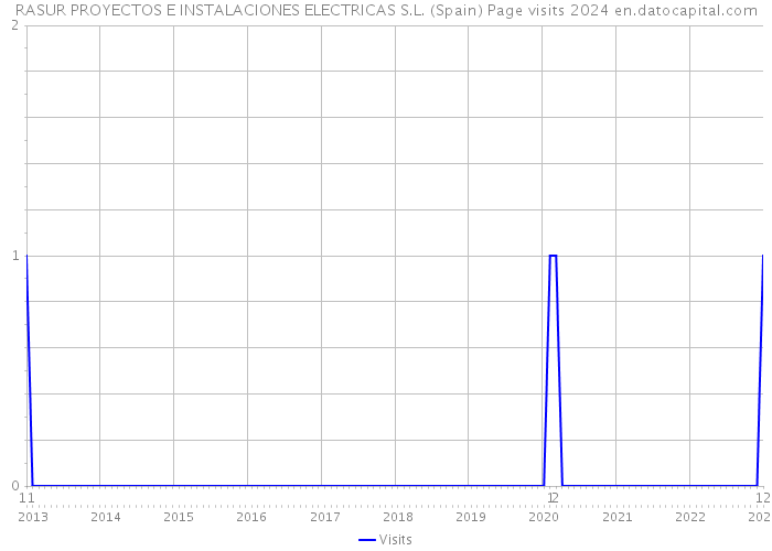 RASUR PROYECTOS E INSTALACIONES ELECTRICAS S.L. (Spain) Page visits 2024 