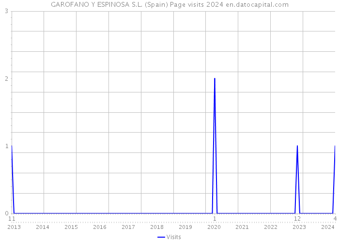 GAROFANO Y ESPINOSA S.L. (Spain) Page visits 2024 