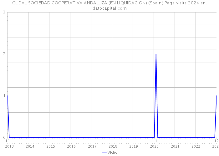 CUDAL SOCIEDAD COOPERATIVA ANDALUZA (EN LIQUIDACION) (Spain) Page visits 2024 