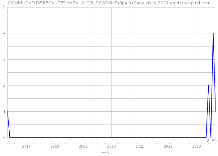 COMUNIDAD DE REGANTES HAZA LA CRUZ CAPONE (Spain) Page visits 2024 