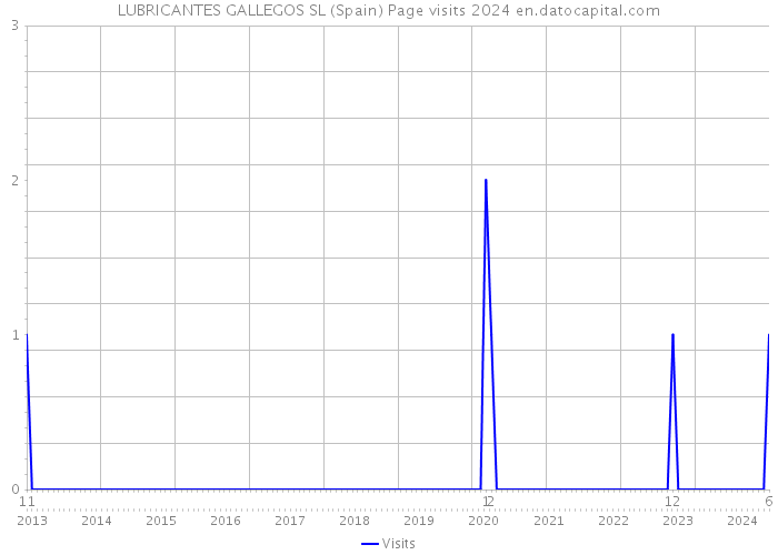 LUBRICANTES GALLEGOS SL (Spain) Page visits 2024 