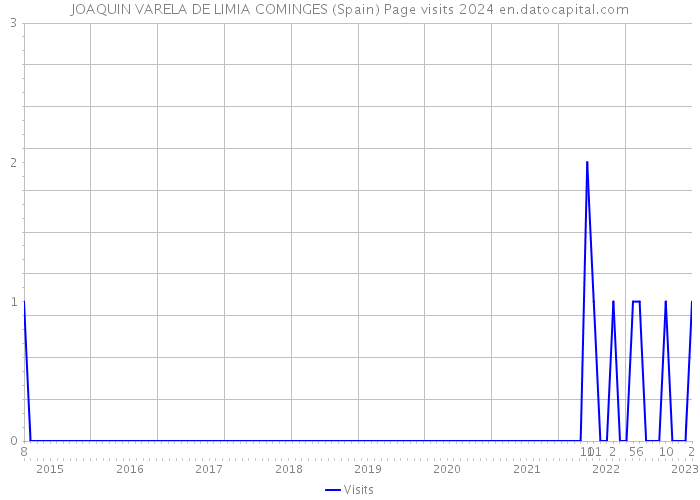 JOAQUIN VARELA DE LIMIA COMINGES (Spain) Page visits 2024 