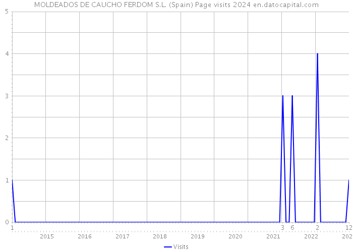 MOLDEADOS DE CAUCHO FERDOM S.L. (Spain) Page visits 2024 