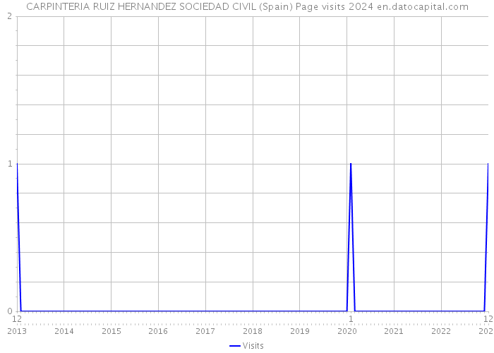 CARPINTERIA RUIZ HERNANDEZ SOCIEDAD CIVIL (Spain) Page visits 2024 