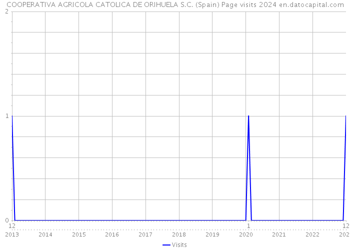 COOPERATIVA AGRICOLA CATOLICA DE ORIHUELA S.C. (Spain) Page visits 2024 
