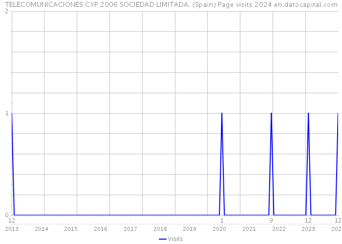 TELECOMUNICACIONES CYP 2006 SOCIEDAD LIMITADA. (Spain) Page visits 2024 