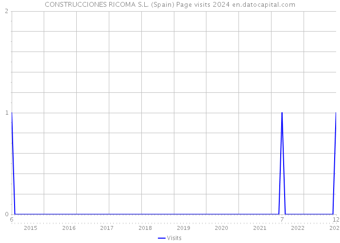 CONSTRUCCIONES RICOMA S.L. (Spain) Page visits 2024 