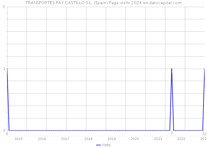 TRANSPORTES PAY CASTILLO S.L. (Spain) Page visits 2024 