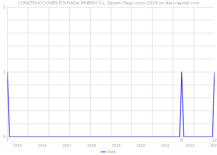 CONSTRUCCIONES POUSADA PINEIRO S.L. (Spain) Page visits 2024 