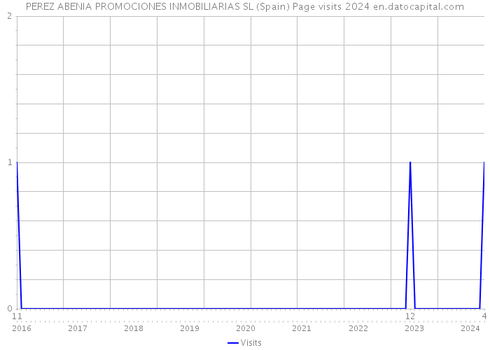 PEREZ ABENIA PROMOCIONES INMOBILIARIAS SL (Spain) Page visits 2024 