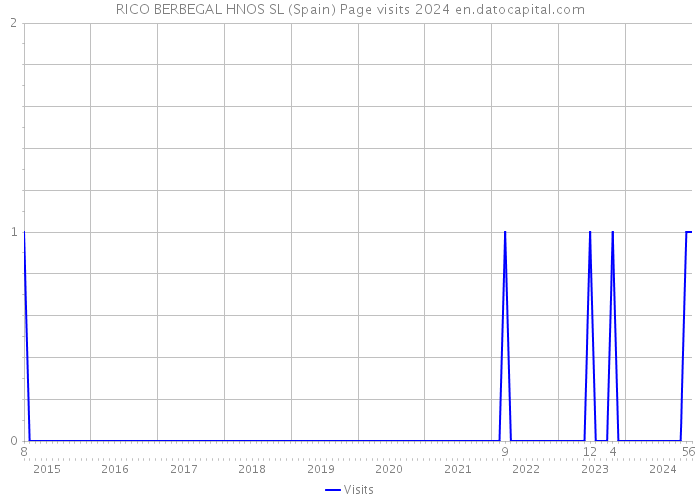 RICO BERBEGAL HNOS SL (Spain) Page visits 2024 
