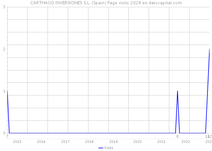 CARTHAGO INVERSIONES S.L. (Spain) Page visits 2024 