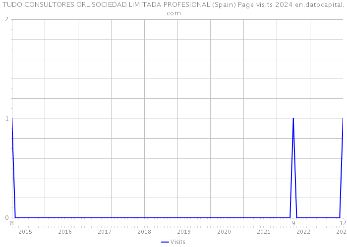 TUDO CONSULTORES ORL SOCIEDAD LIMITADA PROFESIONAL (Spain) Page visits 2024 