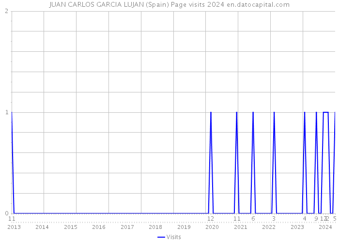 JUAN CARLOS GARCIA LUJAN (Spain) Page visits 2024 
