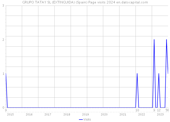 GRUPO TATAY SL (EXTINGUIDA) (Spain) Page visits 2024 