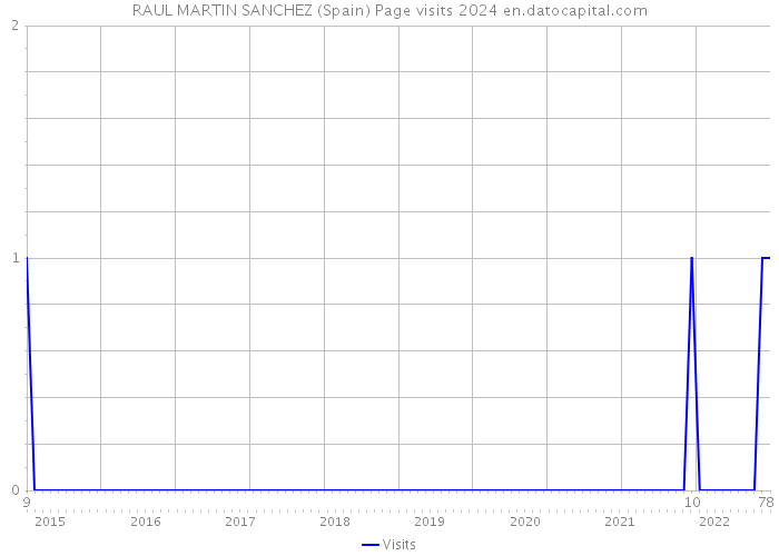 RAUL MARTIN SANCHEZ (Spain) Page visits 2024 