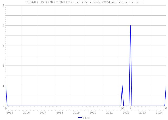 CESAR CUSTODIO MORILLO (Spain) Page visits 2024 