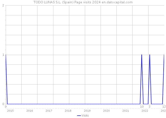 TODO LUNAS S.L. (Spain) Page visits 2024 