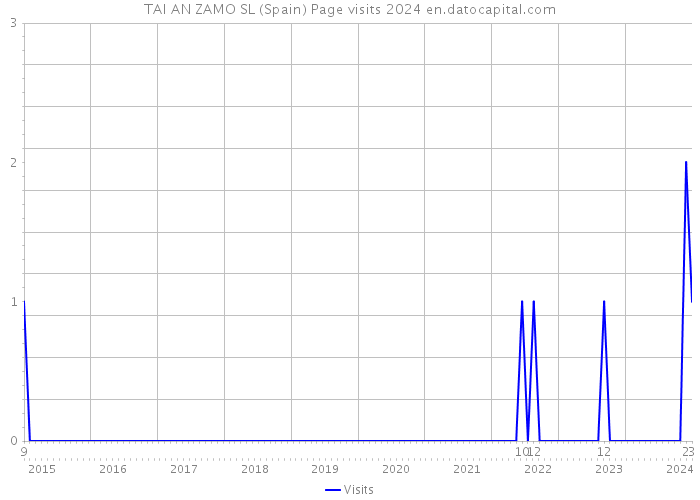 TAI AN ZAMO SL (Spain) Page visits 2024 
