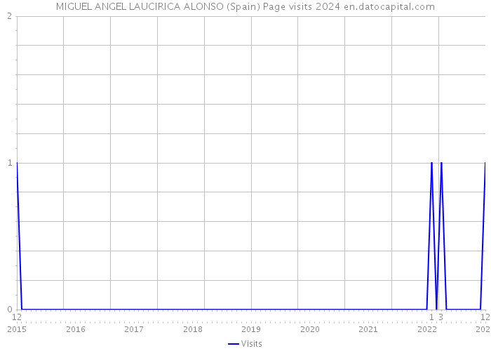 MIGUEL ANGEL LAUCIRICA ALONSO (Spain) Page visits 2024 