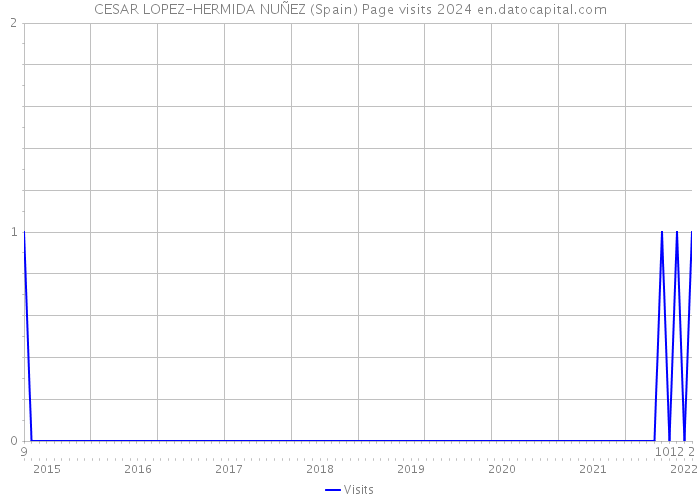 CESAR LOPEZ-HERMIDA NUÑEZ (Spain) Page visits 2024 