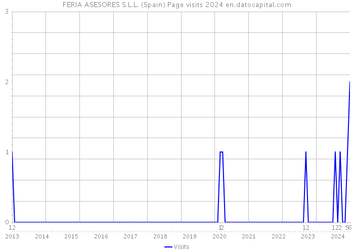 FERIA ASESORES S.L.L. (Spain) Page visits 2024 