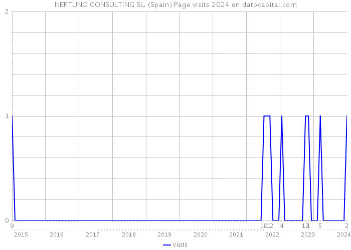 NEPTUNO CONSULTING SL. (Spain) Page visits 2024 