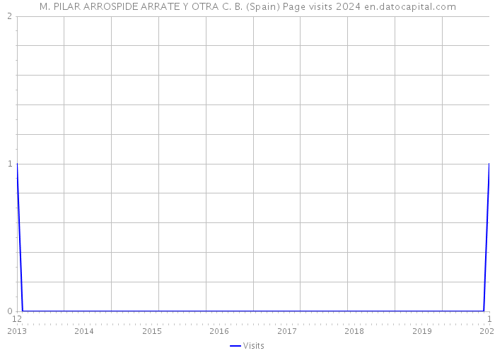 M. PILAR ARROSPIDE ARRATE Y OTRA C. B. (Spain) Page visits 2024 
