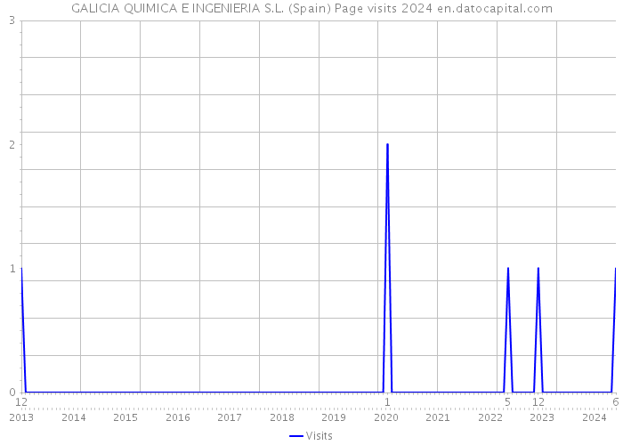 GALICIA QUIMICA E INGENIERIA S.L. (Spain) Page visits 2024 