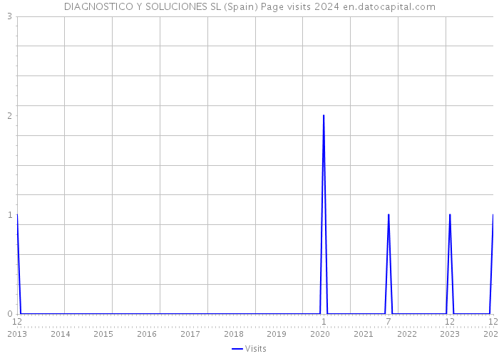 DIAGNOSTICO Y SOLUCIONES SL (Spain) Page visits 2024 