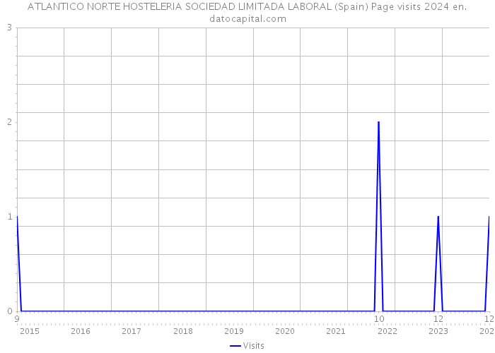 ATLANTICO NORTE HOSTELERIA SOCIEDAD LIMITADA LABORAL (Spain) Page visits 2024 