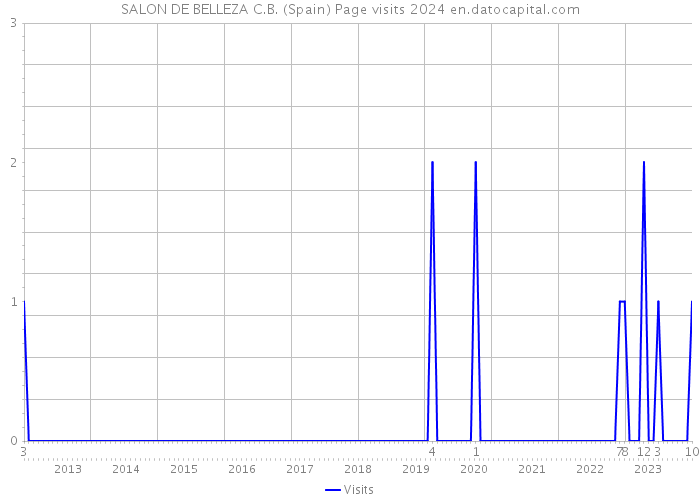 SALON DE BELLEZA C.B. (Spain) Page visits 2024 