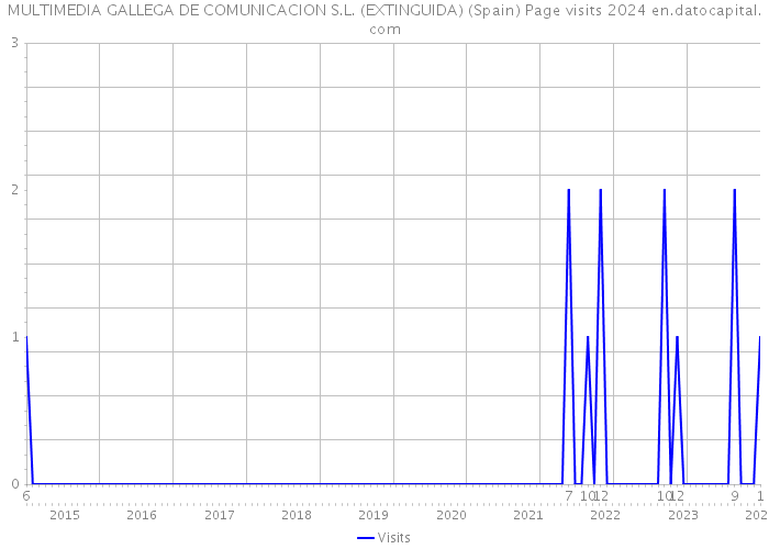 MULTIMEDIA GALLEGA DE COMUNICACION S.L. (EXTINGUIDA) (Spain) Page visits 2024 